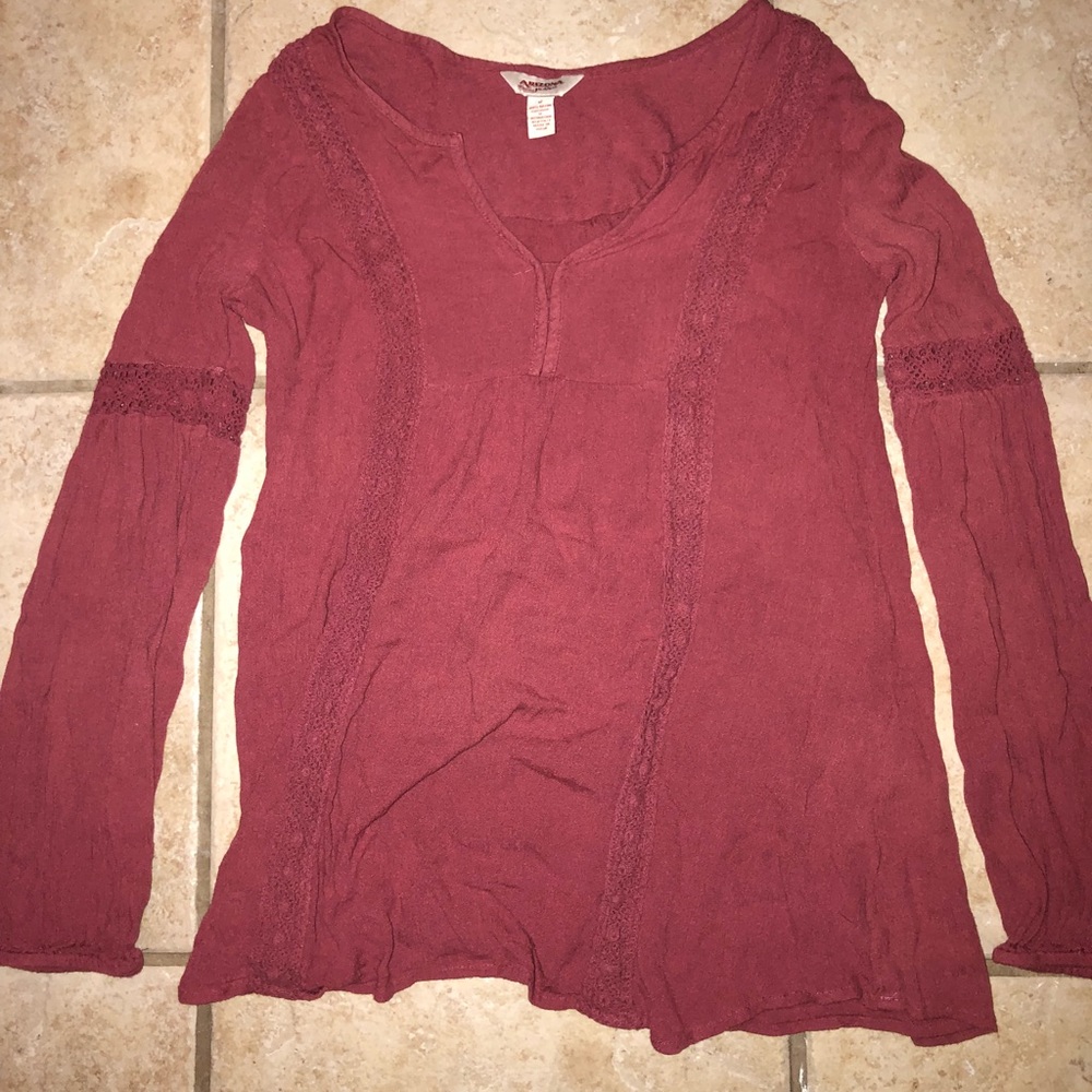 Pink long sleeve blouse
